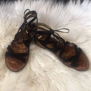 Sam Edelman Black Gladiator sandals. Size 6